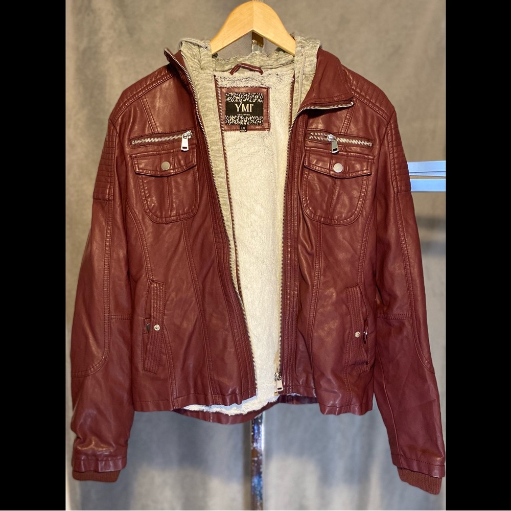 Purple YMI Pleather Jacket